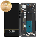 Schermo per Motorola Edge 40, Eclipse Black, Vetro touch con cornice, 5D68C22670, Genuine Service Pack
