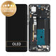 Schermo per Motorola Edge 40, Eclipse Black, Vetro touch con cornice, 5D68C22670, Genuine Service Pack