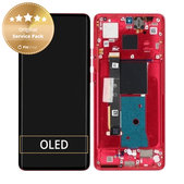 Schermo per Motorola Edge 40, Viva Magenta, Vetro touch con cornice, 5D68C22712, Genuine Service Pack