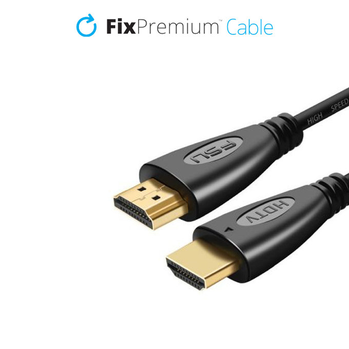Cavo HDMI a HDMI 2.0 1m, Black, FixPremium
