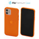 Custodia Clear per iPhone 12 e 12 Pro, arancione, FixPremium