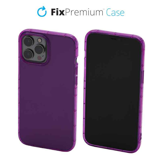 Custodia Clear per iPhone 13 Pro, Violet, FixPremium