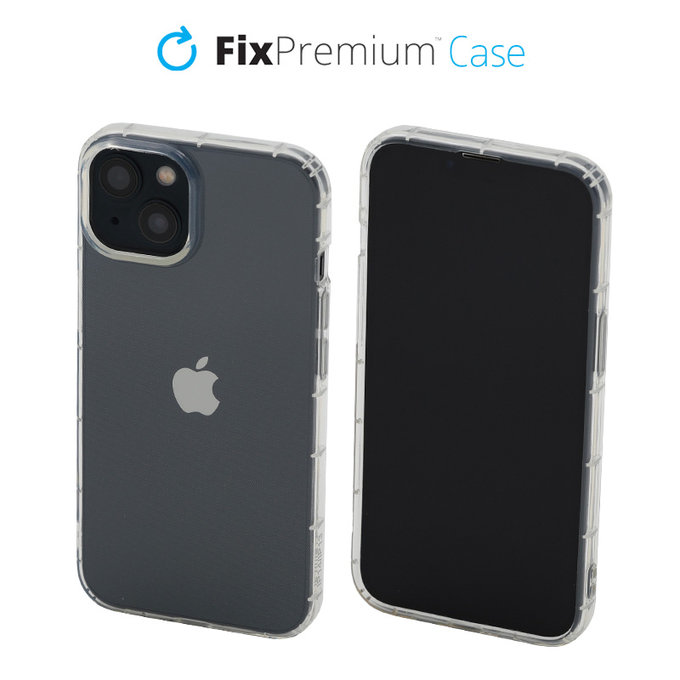 Custodia Clear per iPhone 14, trasparente, FixPremium