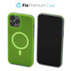 Custodia Clear con MagSafe per iPhone 12 Pro Max, Neon Green, FixPremium