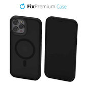 Custodia Clear con MagSafe per iPhone 13 Pro Max, Frost Black, FixPremium