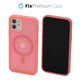 Custodia Clear con MagSafe per iPhone 12 a 12 Pro, Peach Pink, FixPremium