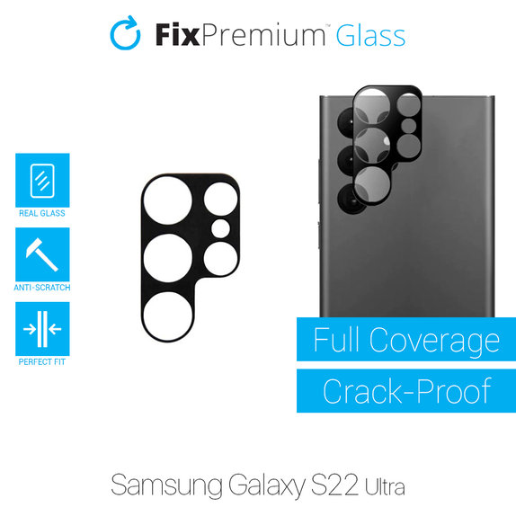 Protezione obiettivo fotocamera posteriore per Samsung S22 Ultra, FixPremium