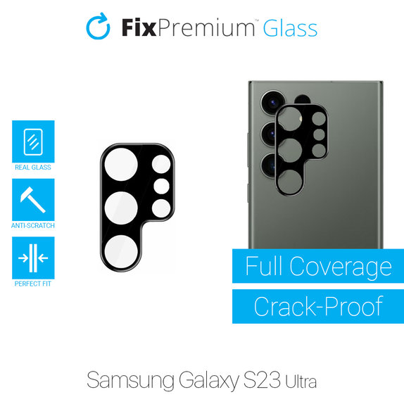 Protezione obiettivo fotocamera posteriore per Samsung S23 Ultra, FixPremium