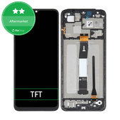 Schermo per Xiaomi Redmi 12C 22120RN86G 22126RN91Y, Black, Vetro touch con cornice