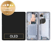 Schermo per Samsung Z Fold 5 F946B, Icyblue, Vetro touch con cornice, GH82-31842C, Genuine Service Pack