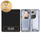 Schermo per Samsung Z Fold 5 F946B, Icyblue, Vetro touch con cornice, GH82-31842C, Genuine Service Pack