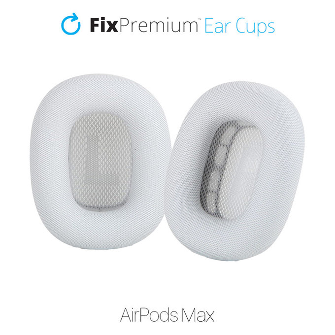 Cuscinetti auricolari in tessuto di ricambio per Apple AirPods Max, White