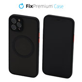 Custodia Matte con MagSafe per iPhone 12 Pro, Black, FixPremium