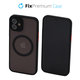 Custodia Matte con MagSafe per iPhone 12, Black, FixPremium