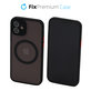 Custodia Matte con MagSafe per iPhone 12, Black, FixPremium