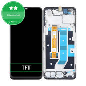 Schermo per Oppo A78, Black, Vetro touch con cornice