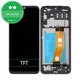 Schermo per Samsung A14 A145R, Black, Vetro touch con cornice