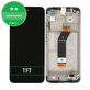 Schermo per Xiaomi Redmi 10 (2022), Black, Vetro touch con cornice