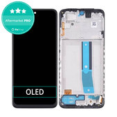 Schermo OLED per Xiaomi Redmi Note 11S 2201117SG 2201117SI, Black, Vetro touch con cornice
