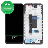Schermo per Xiaomi Redmi Note 12 Pro 5G, Midnight Black, Vetro touch con cornice