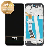 Schermo per Motorola Moto G14 XT2341, Black, Vetro touch con cornice, 5D68C23075, Genuine Service Pack