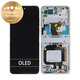 Schermo per Motorola Razr 40, Vanilla Cream, Vetro touch con cornice, 5D68C22835, Genuine Service Pack