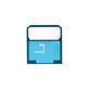 Adesivo copertura batteria (Top) per Motorola Razr 40, 5D78C22951, Genuine Service Pack