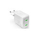Adattatore di ricarica MiniPro 2x USB-C GaN 35W, White, PURO