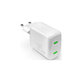 Adattatore di ricarica MiniPro 2x USB-C GaN 35W, White, PURO