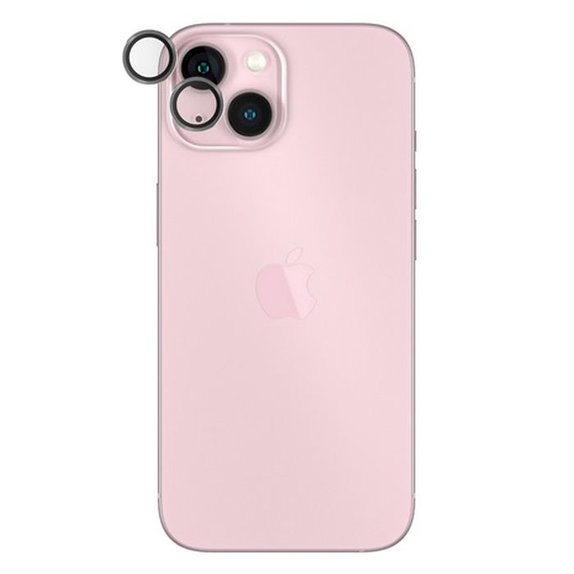 Protezione obiettivo fotocamera posteriore Hoops per iPhone 15, 15 Plus, Transparent, PanzerGlass