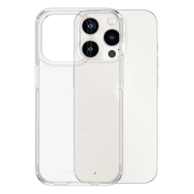 Custodia HardCase D3O per iPhone 15 Pro, Transparent, PanzerGlass
