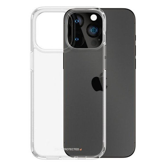 Custodia HardCase D3O per iPhone 15 Pro Max, Transparent, PanzerGlass