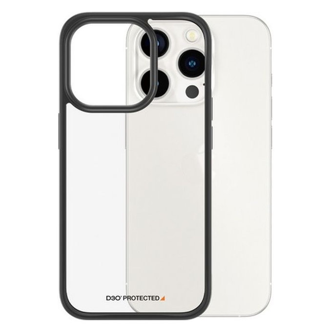 Custodia ClearCase D3O per iPhone 15 Pro, Transparent, PanzerGlass