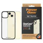 Custodia ClearCase D3O per iPhone 15 Plus, Nero, PanzerGlass