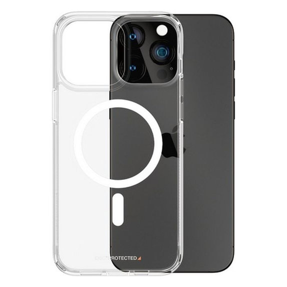 Custodia HardCase D3O con MagSafe per iPhone 15 Pro Max, Transparent, PanzerGlass