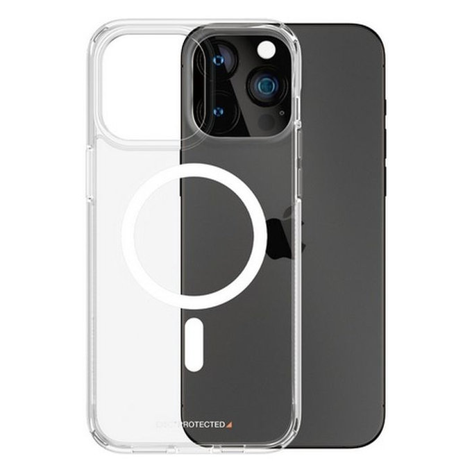 Custodia HardCase D3O con MagSafe per iPhone 15 Pro Max, Transparent, PanzerGlass
