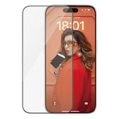 Vetro temperato UWF con aplicator per iPhone 15 Pro, Black, PanzerGlass