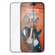 Vetro temperato UWF con aplicator per iPhone 15 Plus, Black, PanzerGlass