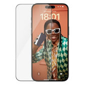 Vetro temperato UWF con aplicator per iPhone 15 Pro Max, Black, PanzerGlass