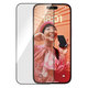 Vetro temperato Re:fresh UWF con aplicator per iPhone 15, Black, PanzerGlass