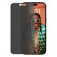 Vetro temperato UWF Privacy con aplicator per iPhone 15 Pro Max, Black, PanzerGlass