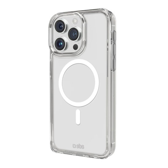 Custodia Light Mag con MagSafe per iPhone 15 Pro, Transparent, SBS