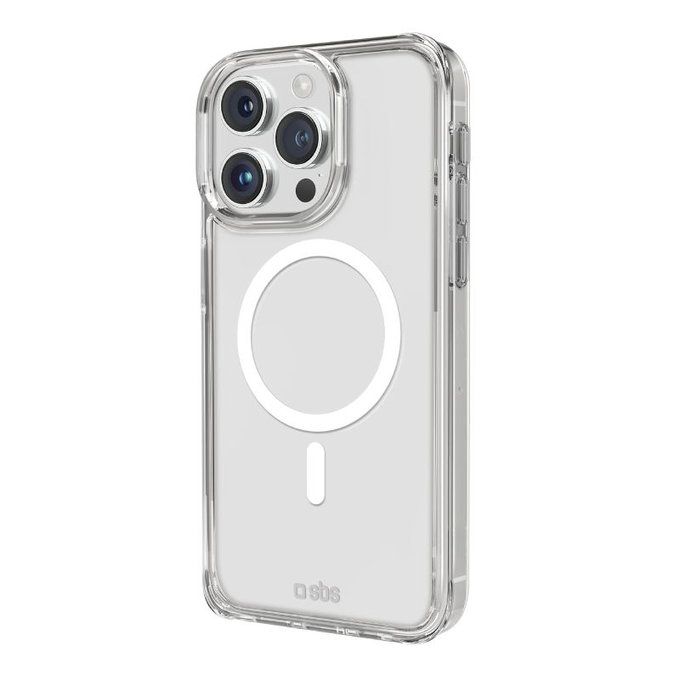 Custodia Light Mag con MagSafe per iPhone 15 Pro, Transparent, SBS