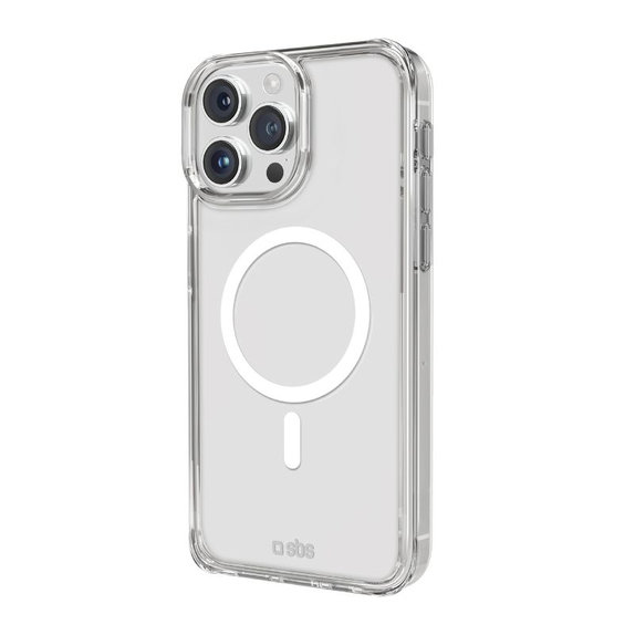 Custodia Light Mag con MagSafe per iPhone 15 Pro Max, Transparent, SBS