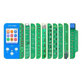 Programmatore 10 in 1 per iPhone 7 - 14 Pro Max, JC V1SE