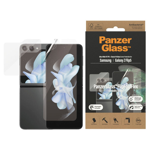 Pellicola protettiva UWF AB per Samsung Z Flip5, Trasparente, PanzerGlass