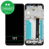 Schermo per LG K41S, Black, Vetro touch con cornice