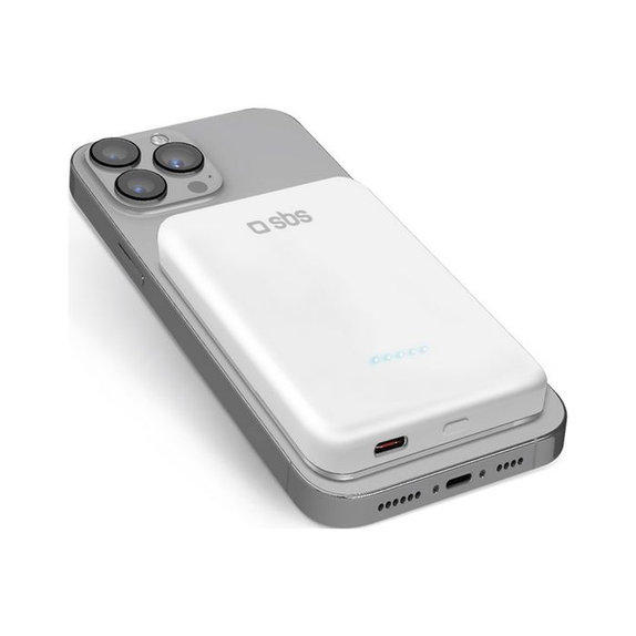 PowerBank MagSafe 5000mAh PowerDelivery, White, SBS