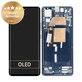 Schermo per Motorola Edge 30 Fusion, Neptune Blue, Vetro touch con cornice, 5D68C21190, Genuine Service Pack
