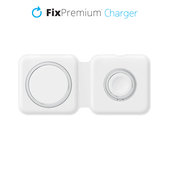 MagSafe Duo per iPhone e Apple Watch, White, FixPremium